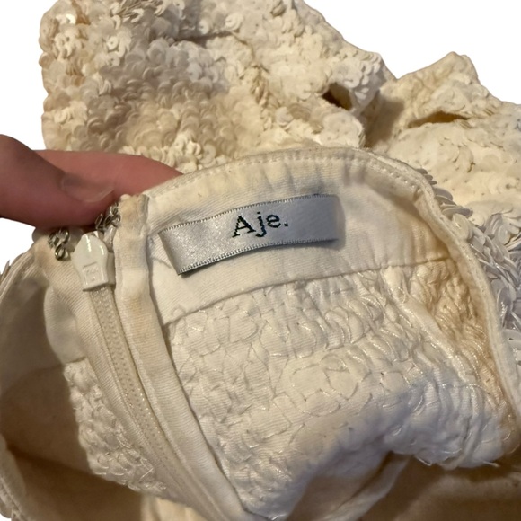 Aje Sequin Mini Skirt Size 26 - Picture 5 of 6